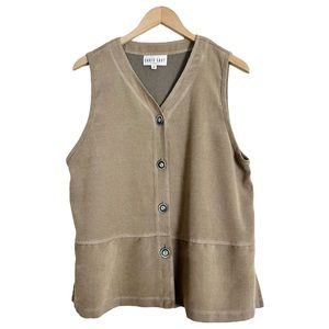 Vintage David Dart Tan Colored Vest Size Small